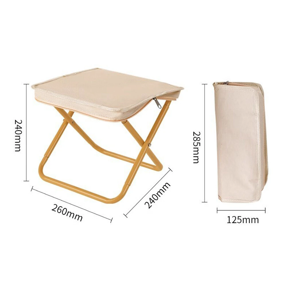 (image for) IPRee Bearing 100Kg Outdoor Must-have Camping Folding Stools Portable Ultra Light Beach Picnic Fishing Hiking Travel Folding Chair Camping